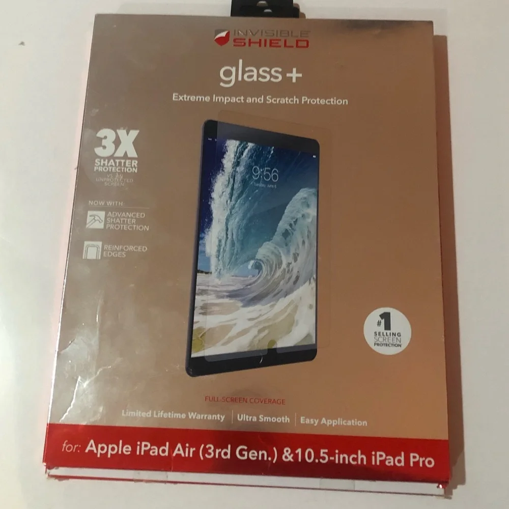 Invisible Shield Glass+ UNOPENED Extreme impact & Scratch Protection- iPad